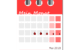 Kalendar mit eingezeichneten Mestruationszeitraum